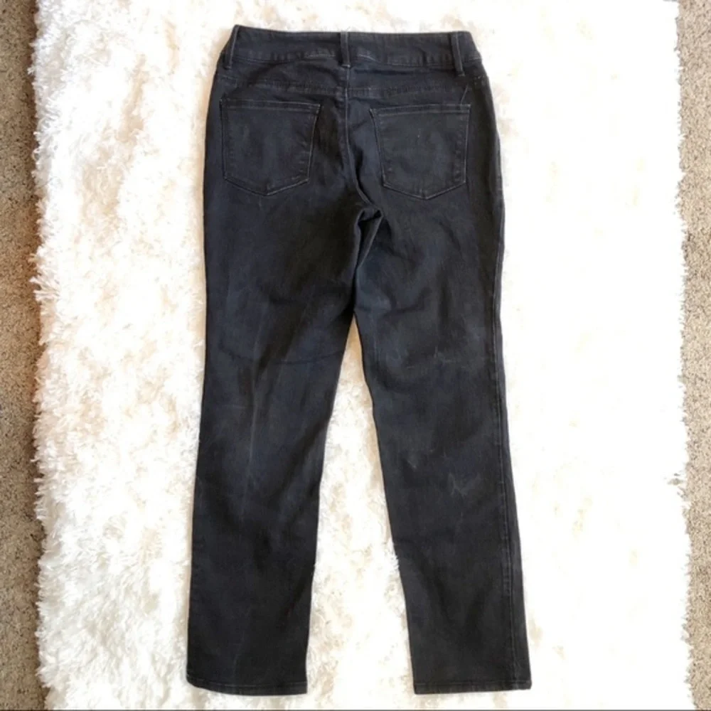 Women’s Faded Glory Black Stone-Washed Jeans Sz 8P - Picture 3 of 6